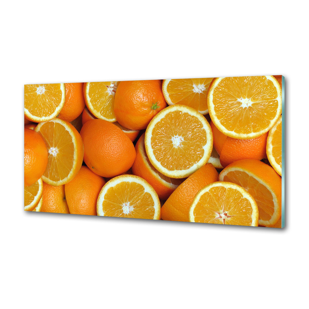 Cooker splashback Half of Orange