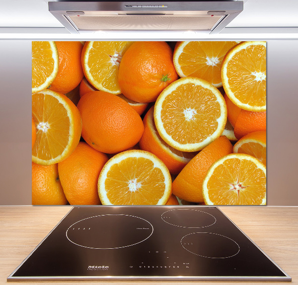 Cooker splashback Half of Orange