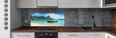 Cooker splashback Boat