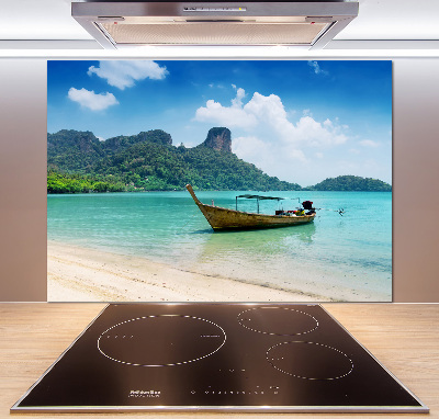 Cooker splashback Boat