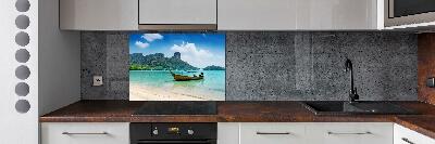 Cooker splashback Boat