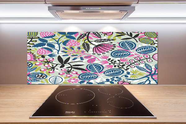 Cooker splashback Floral pattern