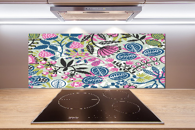 Cooker splashback Floral pattern