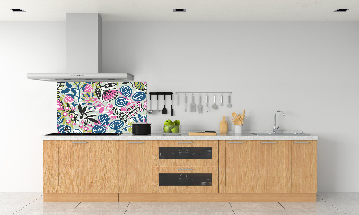 Cooker splashback Floral pattern