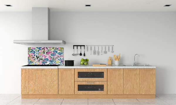 Cooker splashback Floral pattern