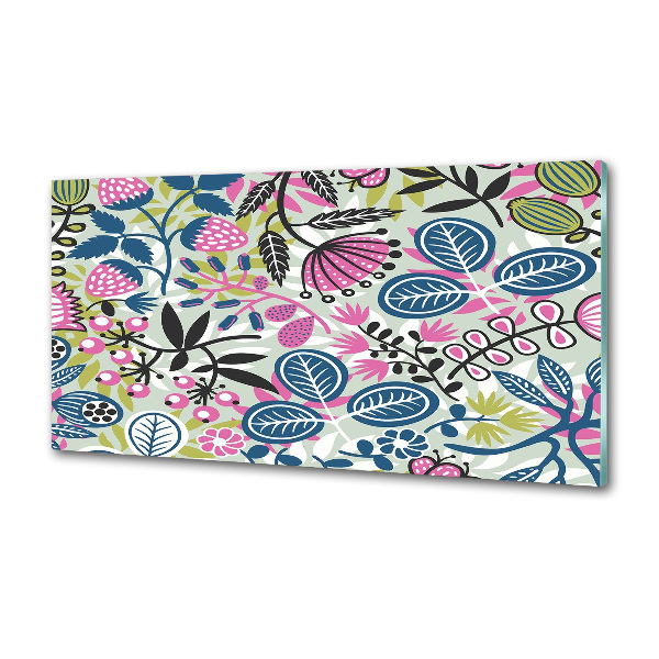 Cooker splashback Floral pattern