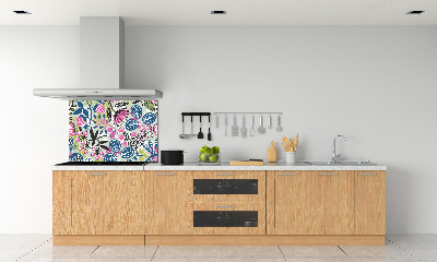 Cooker splashback Floral pattern