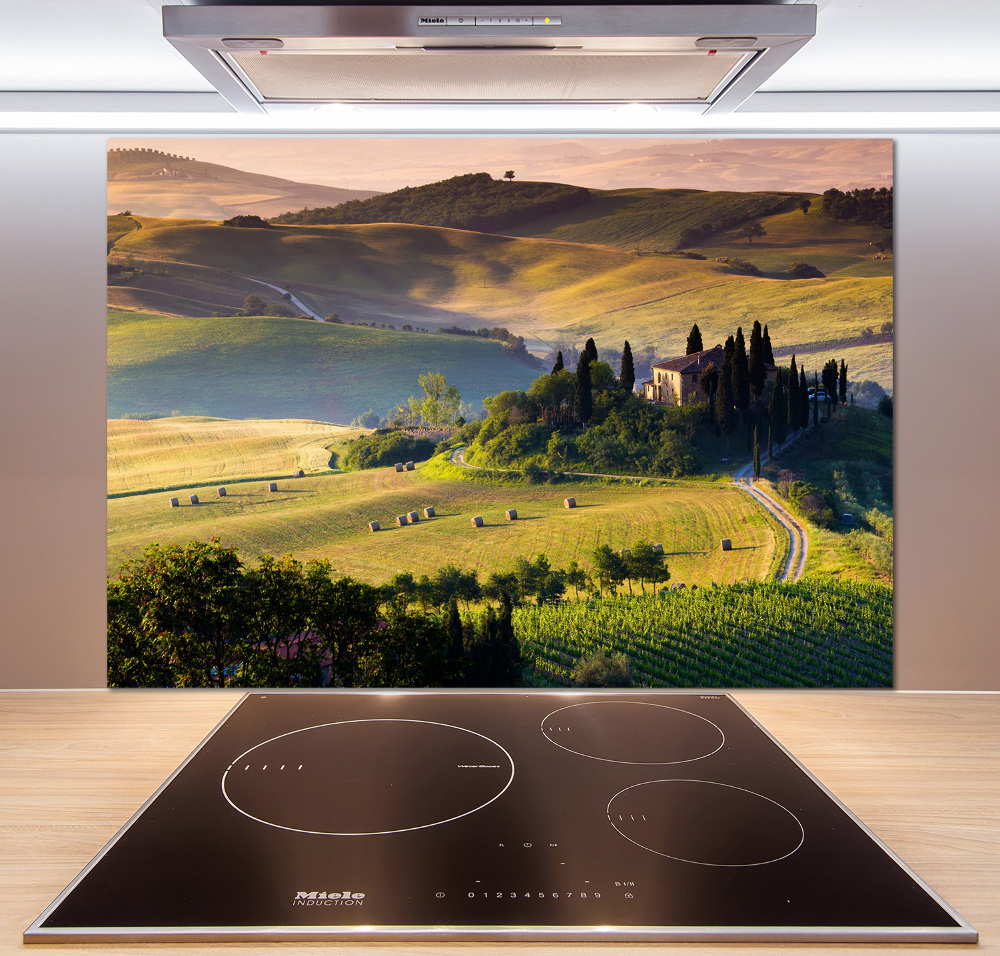 Cooker splashback Tuscany Italy