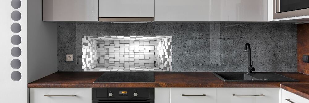 Cooker splashback Cubes