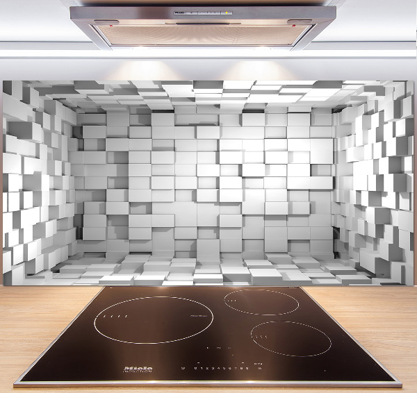 Cooker splashback Cubes