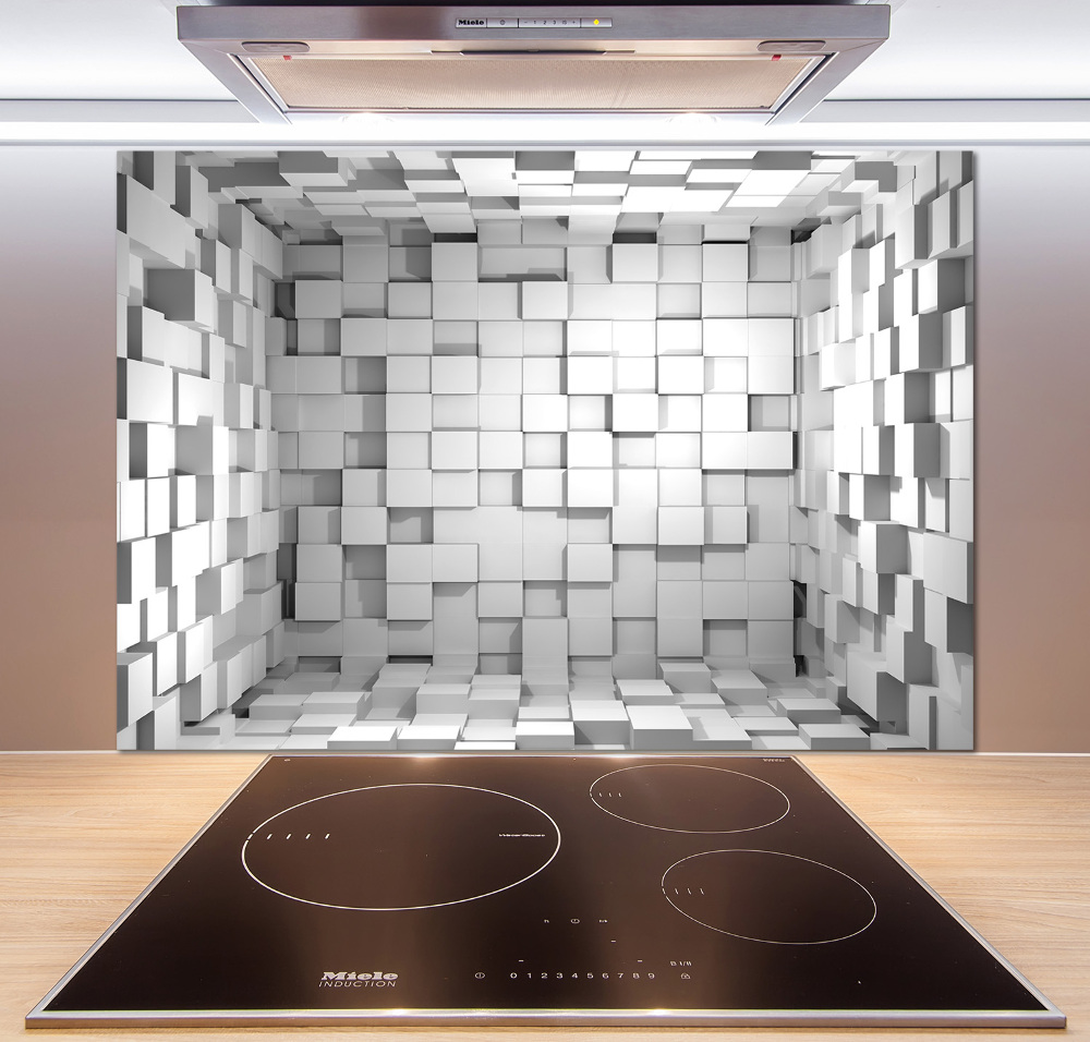 Cooker splashback Cubes