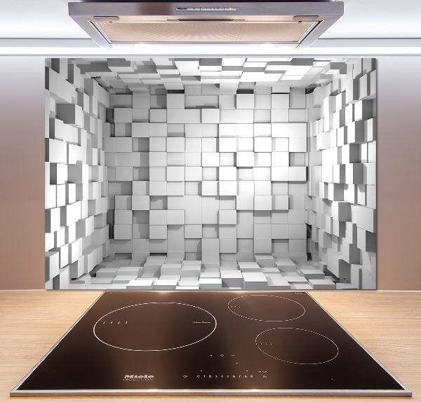 Cooker splashback Cubes