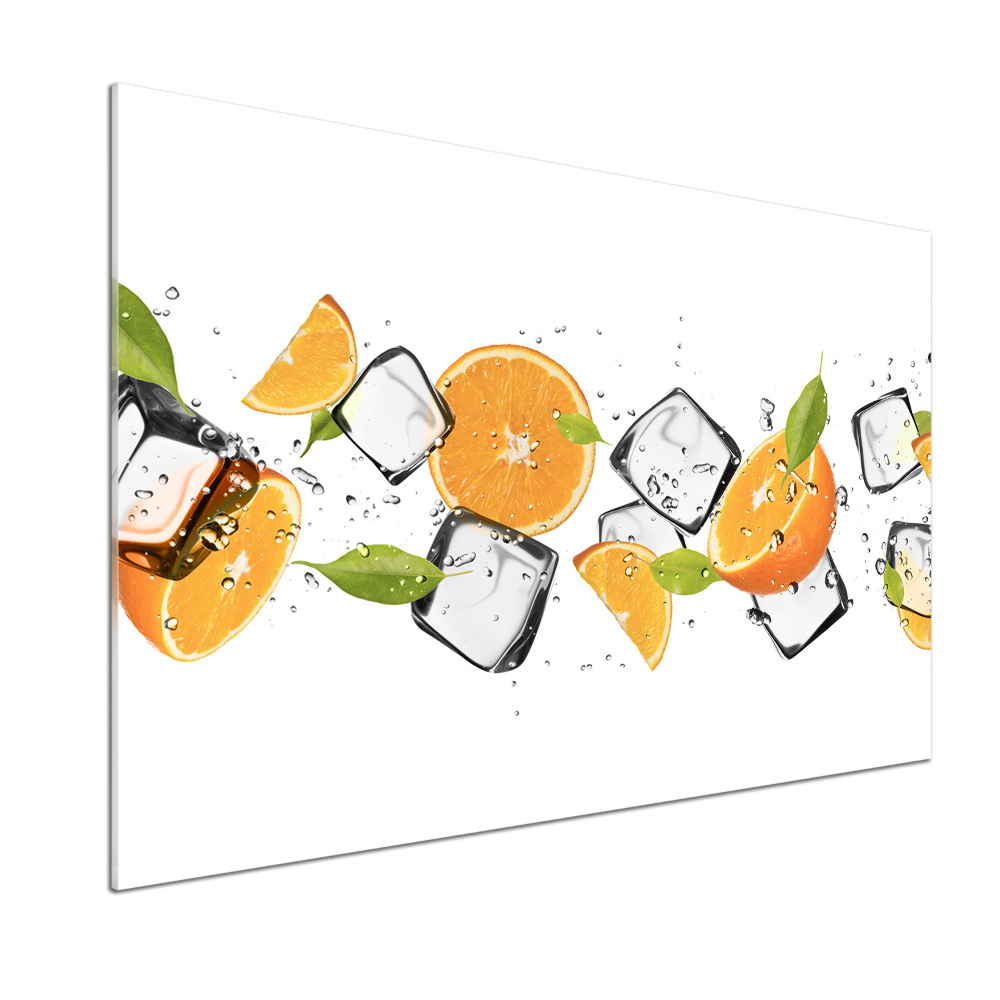 Cooker splashback Ice oranges