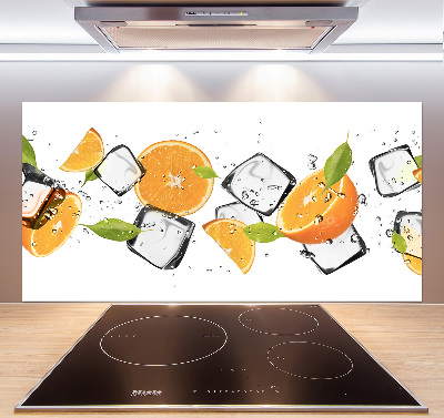 Cooker splashback Ice oranges