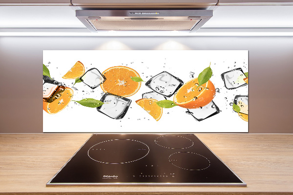 Cooker splashback Ice oranges