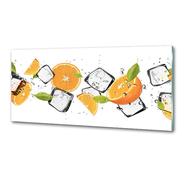 Cooker splashback Ice oranges