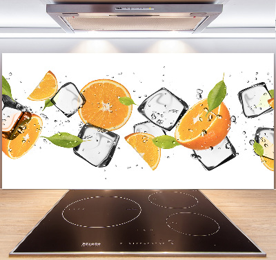 Cooker splashback Ice oranges