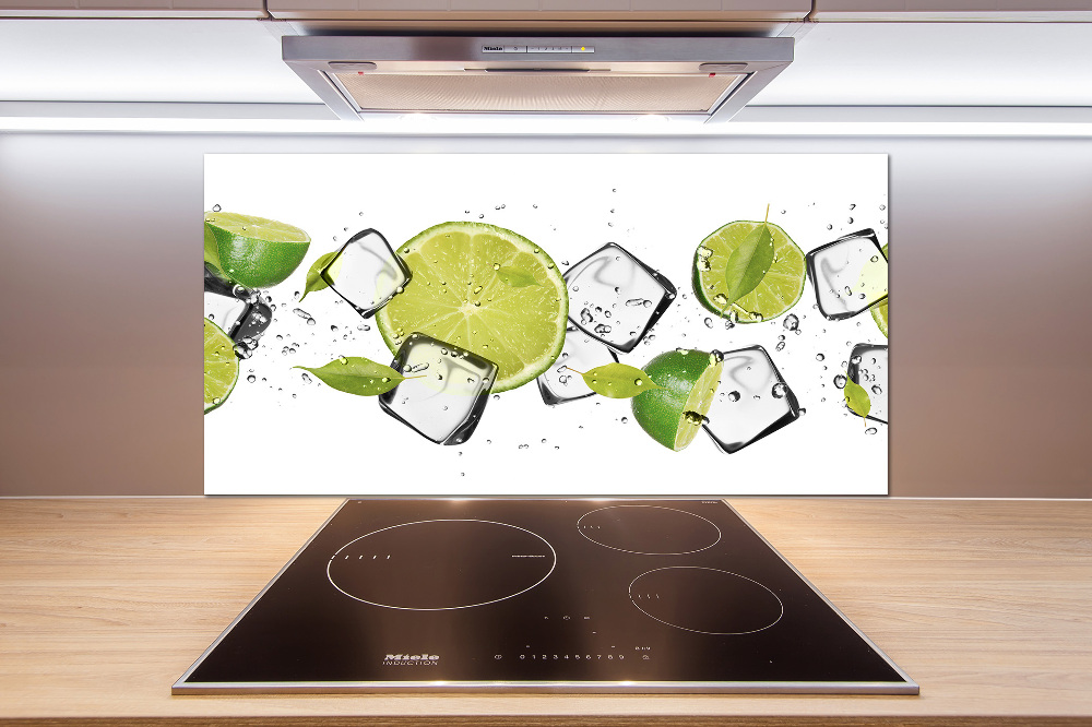 Cooker splashback Ice lime