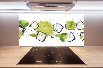 Cooker splashback Ice lime