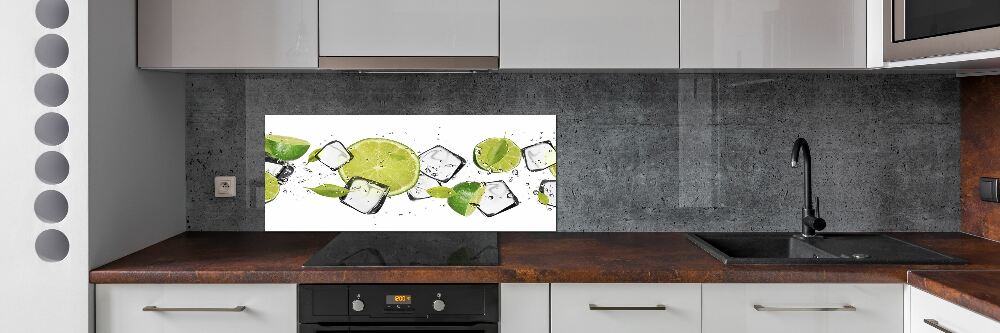 Cooker splashback Ice lime