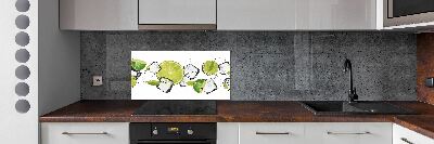 Cooker splashback Ice lime