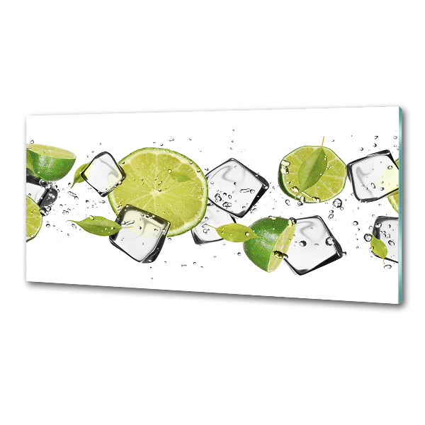 Cooker splashback Ice lime