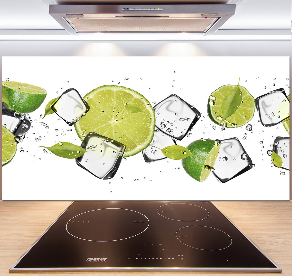 Cooker splashback Ice lime