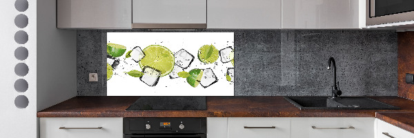 Cooker splashback Ice lime