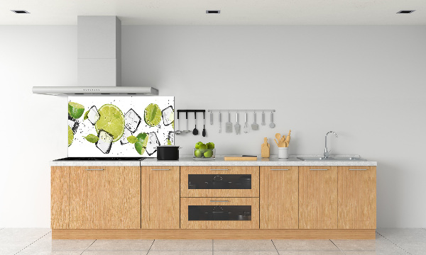 Cooker splashback Ice lime