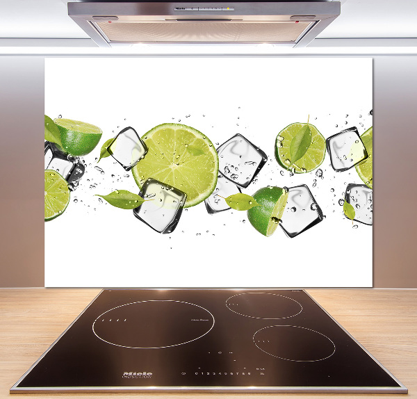 Cooker splashback Ice lime