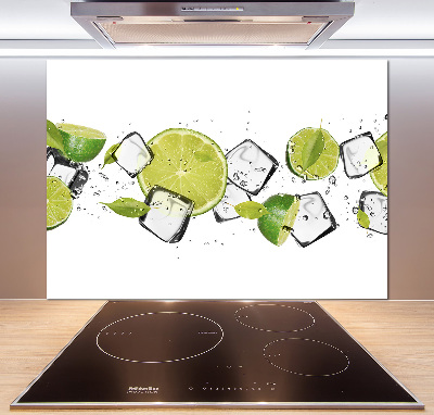 Cooker splashback Ice lime