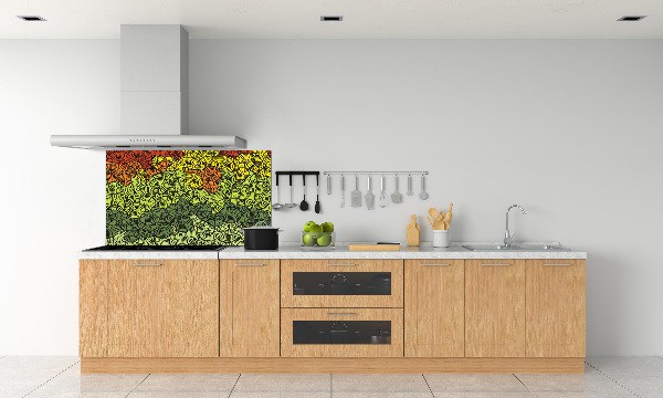 Cooker splashback Colorful waves