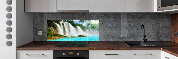 Cooker splashback Waterfall