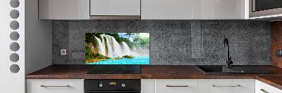 Cooker splashback Waterfall