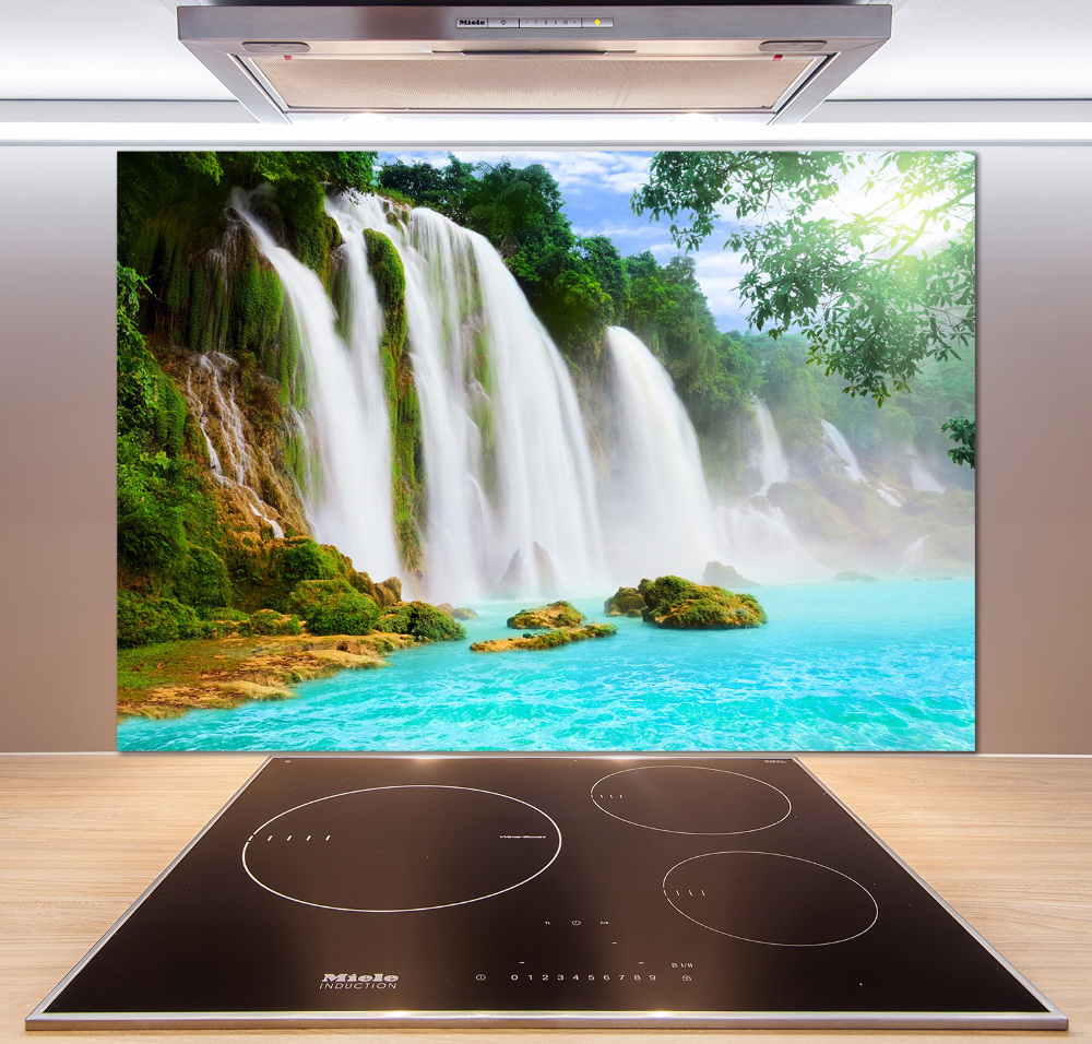 Cooker splashback Waterfall