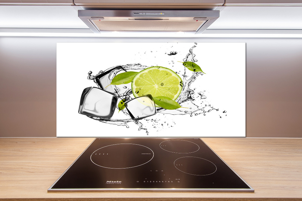 Cooker splashback Ice lime