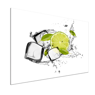 Cooker splashback Ice lime