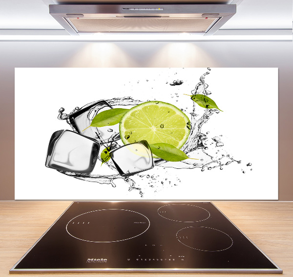 Cooker splashback Ice lime