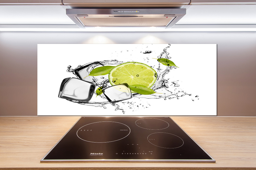 Cooker splashback Ice lime