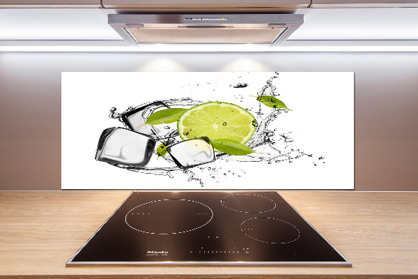 Cooker splashback Ice lime