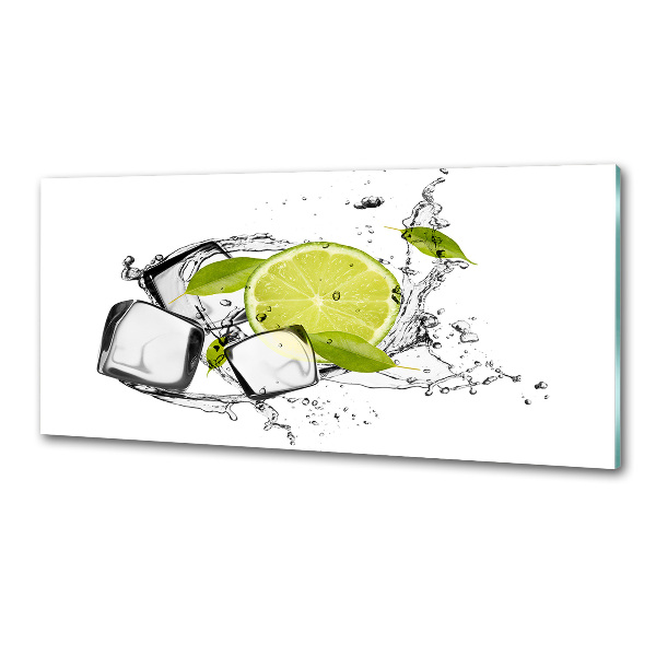 Cooker splashback Ice lime