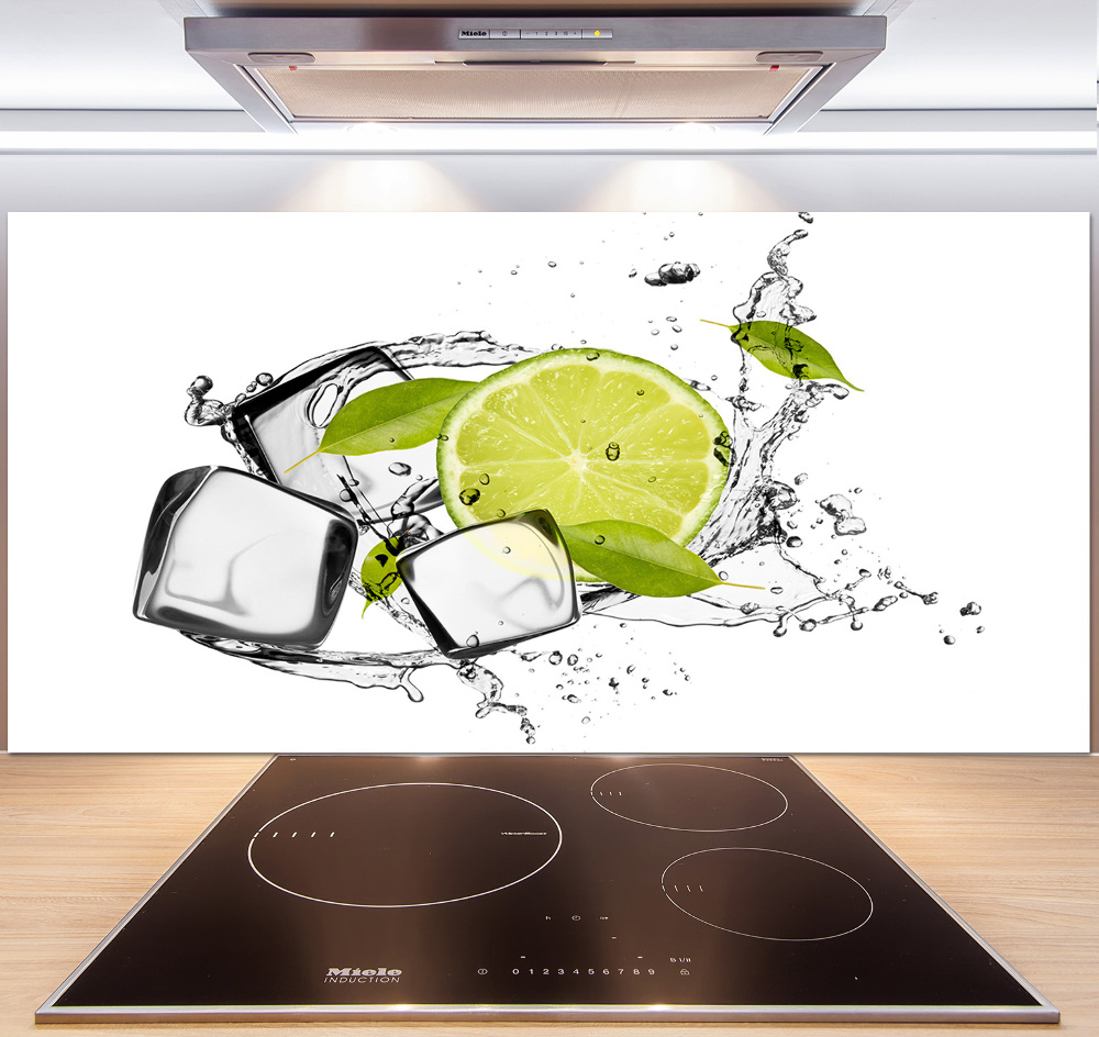 Cooker splashback Ice lime