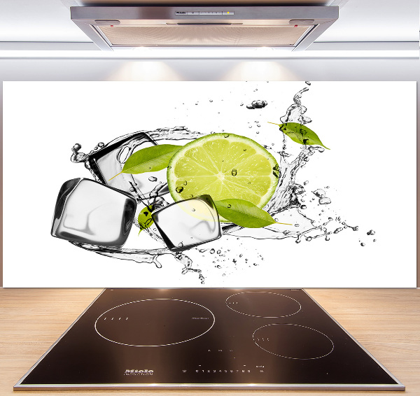 Cooker splashback Ice lime