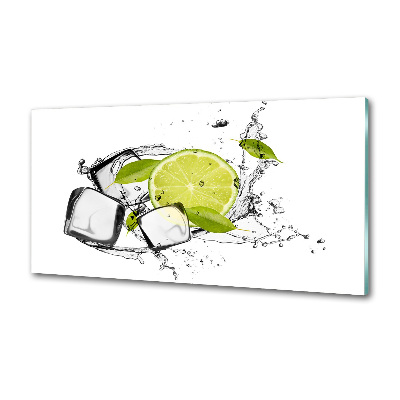 Cooker splashback Ice lime