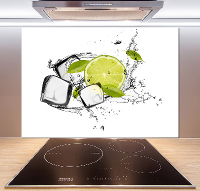 Cooker splashback Ice lime