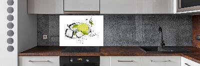 Cooker splashback Ice lime