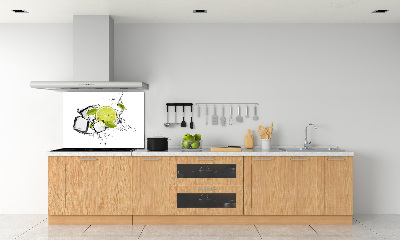 Cooker splashback Ice lime