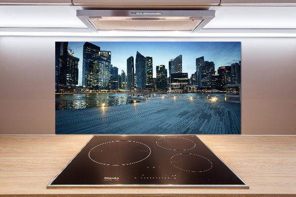 Kitchen splashback Singapore at night