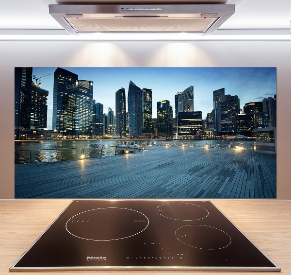 Kitchen splashback Singapore at night