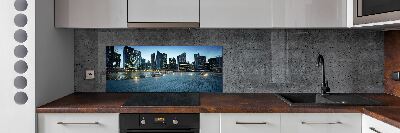 Kitchen splashback Singapore at night